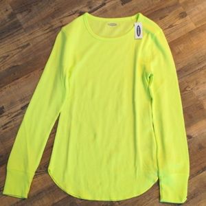 Lime Green Thermal Top